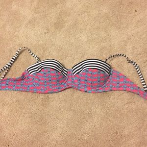 urban sea flamingo and stripe swimsuit